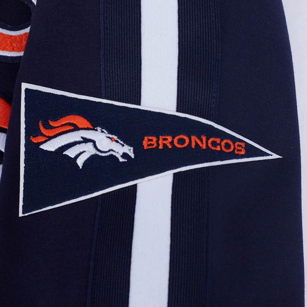 NFL DENVER BRONCOS PRO GAME DAY MEN'S DBL KNIT JACKET (MIDNIGHT NAVY/WHITE) - Image 20