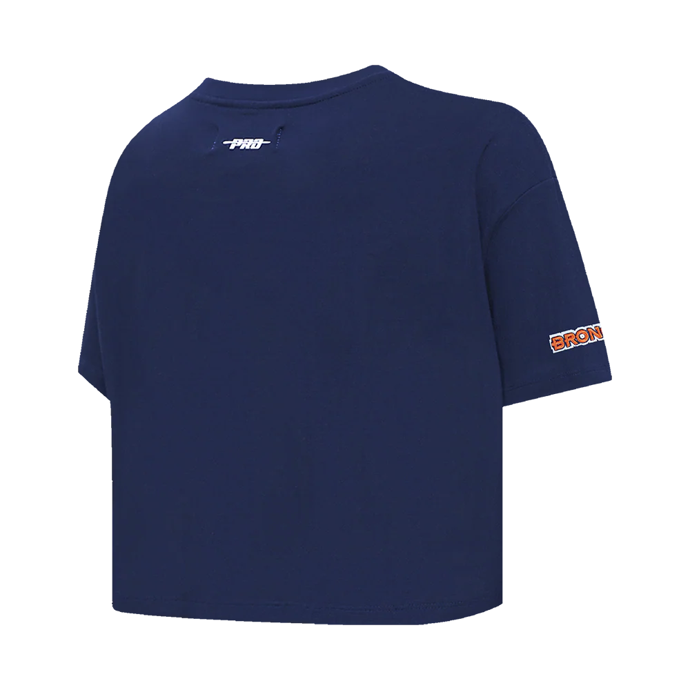 NFL DENVER BRONCOS SCRIPT TAIL WOMEN'S SJ BOXY TEE (MIDNIGHT NAVY) - Image 12