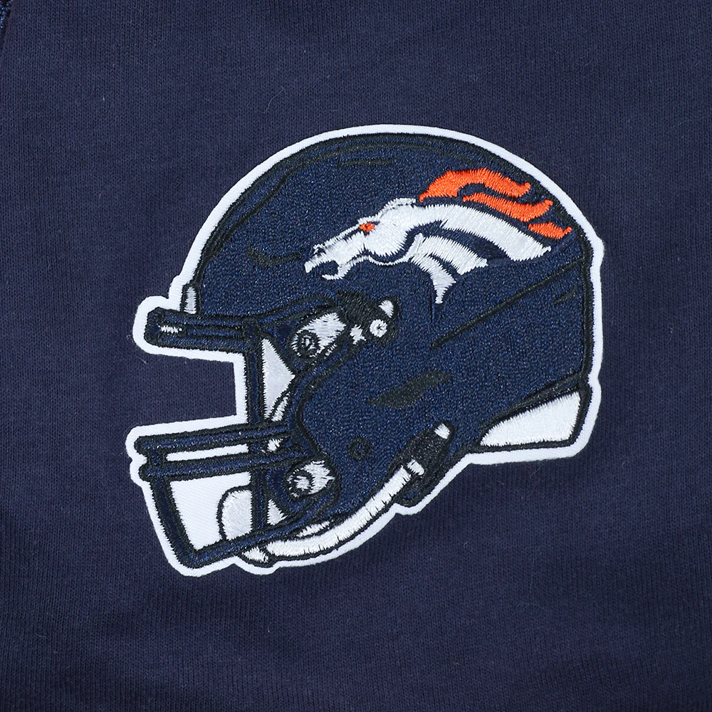 NFL DENVER BRONCOS CLASSIC BIG BOYS SHORT SLEEVE STRIPED RIB TEE (MIDNIGHT NAVY/ORANGE) - Image 5