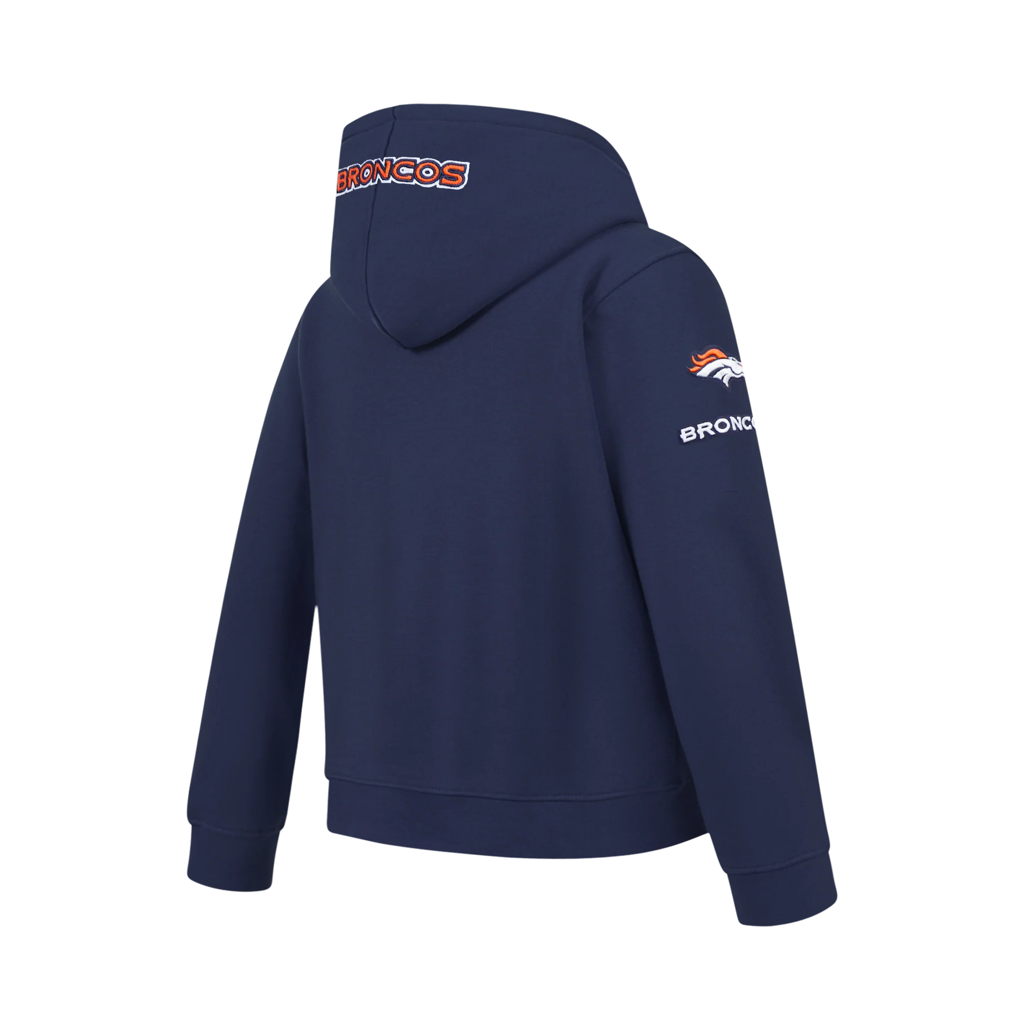 NFL DENVER BRONCOS CLASSIC BIG BOYS FLEECE PULLOVER HOODIE (MIDNIGHT NAVY) - Image 4