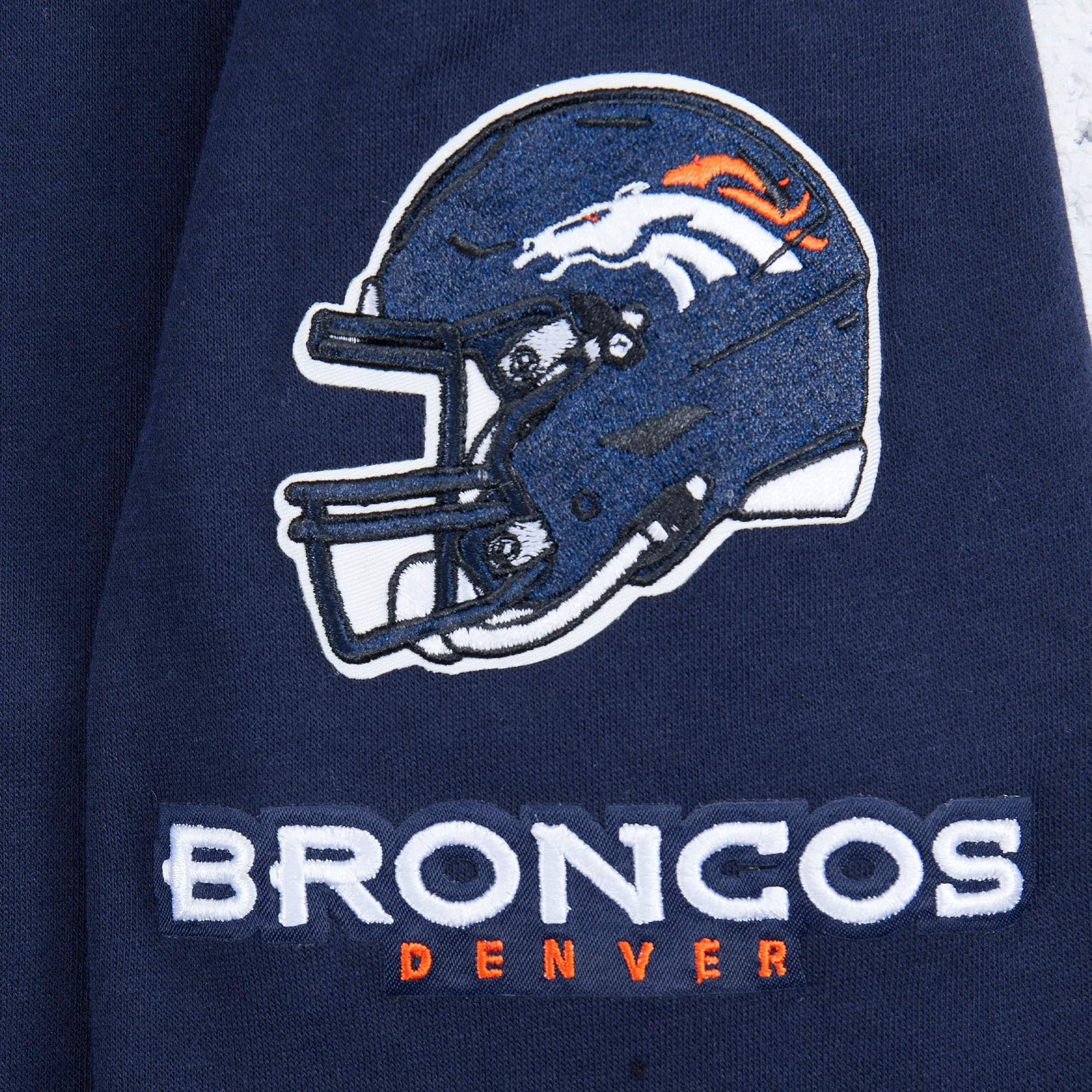 NFL DENVER BRONCOS CLASSIC BIG BOYS FLEECE PULLOVER HOODIE (MIDNIGHT NAVY) - Image 6