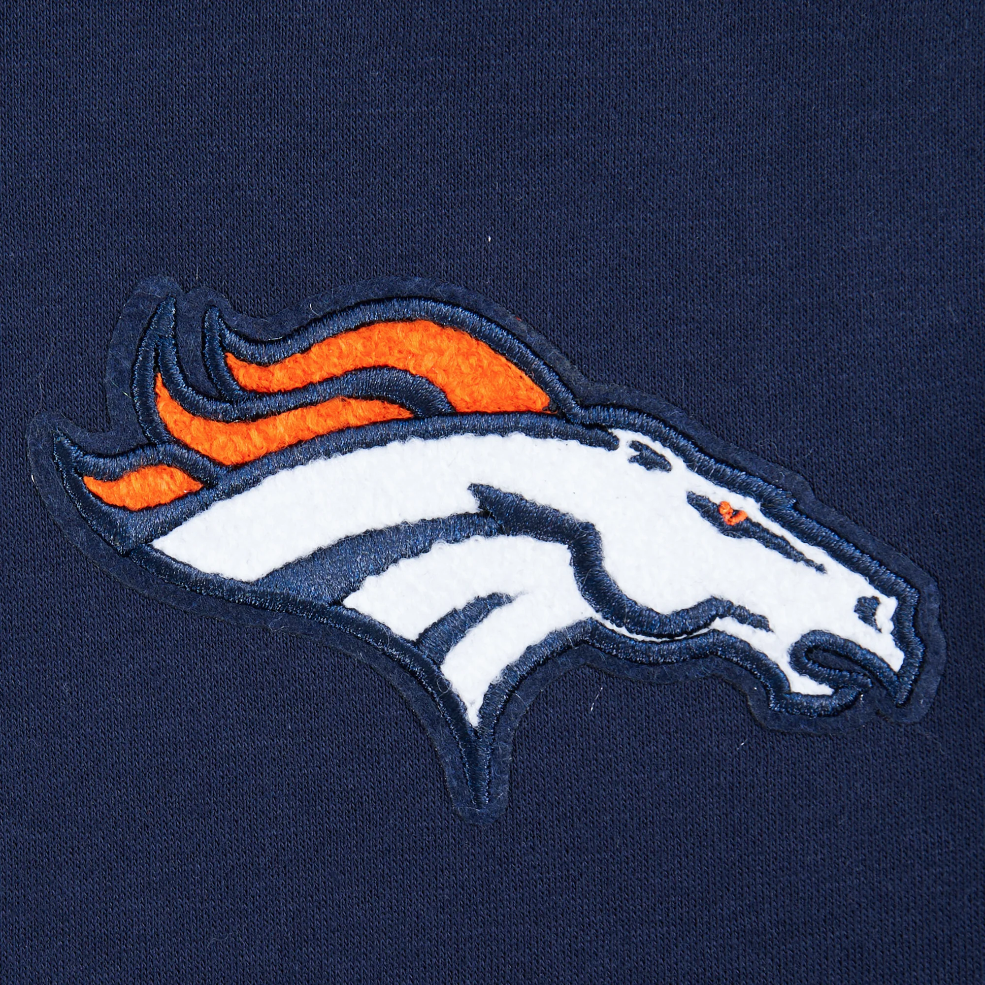 NFL DENVER BRONCOS CLASSIC BIG BOYS FLEECE PULLOVER HOODIE (MIDNIGHT NAVY) - Image 7