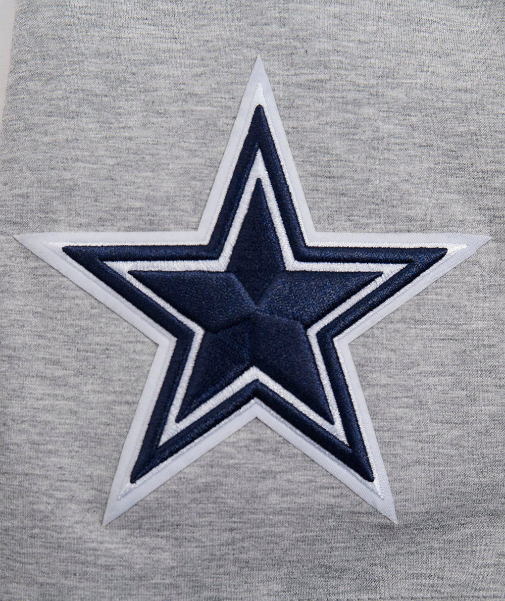 NFL DALLAS COWBOYS SCRIPT TAIL MEN'S   TEE (HEATHER GREY) - Image 5
