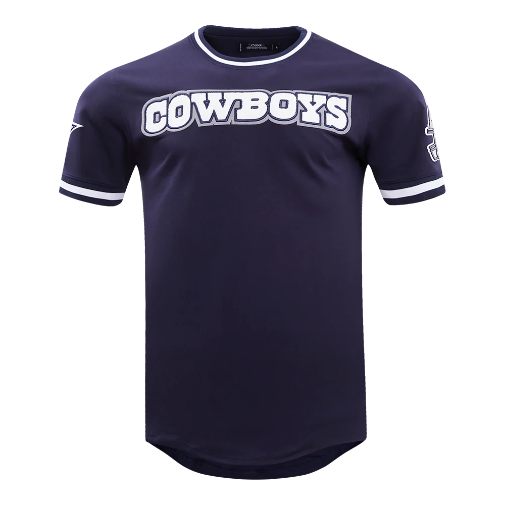 NFL DALLAS COWBOYS CLASSIC CHENILLE DOUBLE KNIT TEE (MIDNIGHT NAVY)