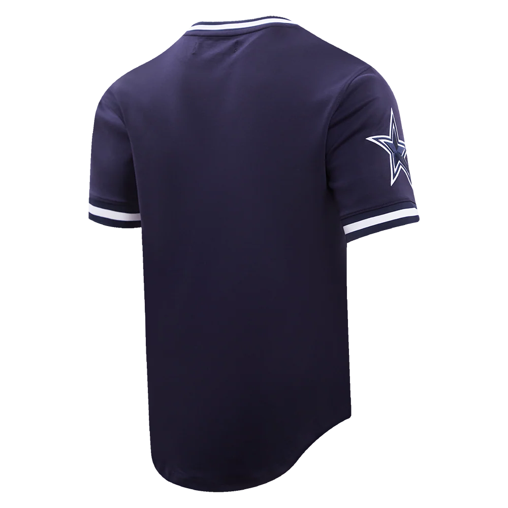 NFL DALLAS COWBOYS CLASSIC CHENILLE DOUBLE KNIT TEE (MIDNIGHT NAVY) - Image 4