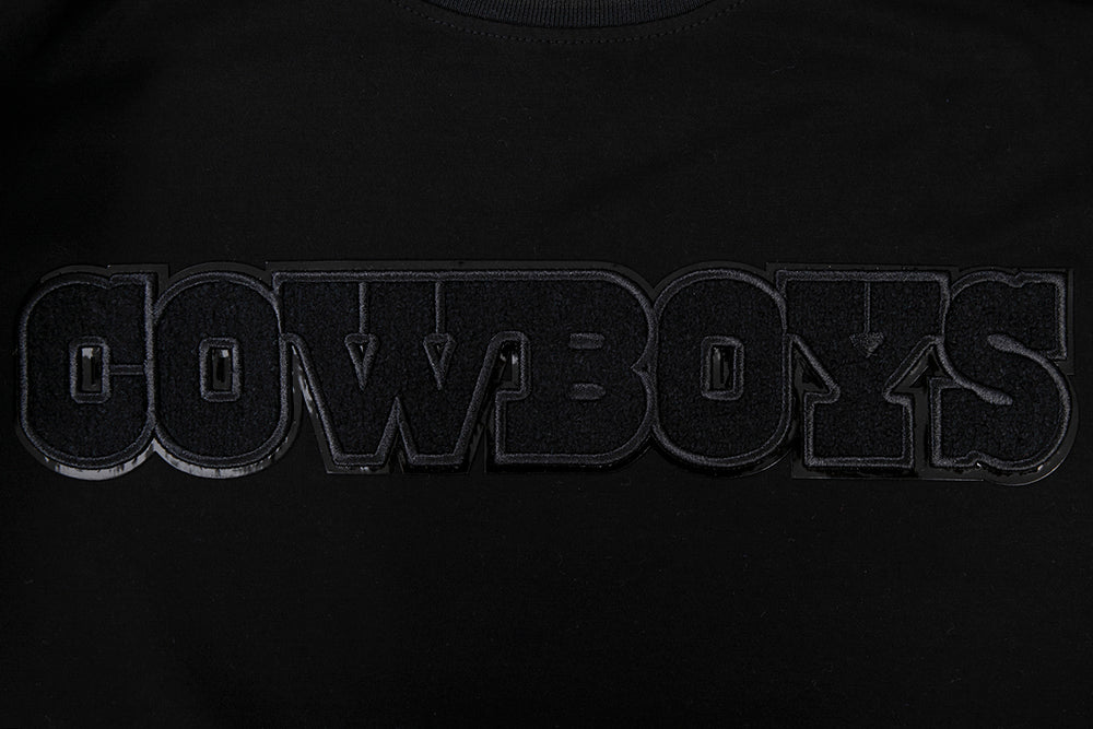 NFL DALLAS COWBOYS TRIPLE BLACK MEN'S TEE (BLACK) - Image 5