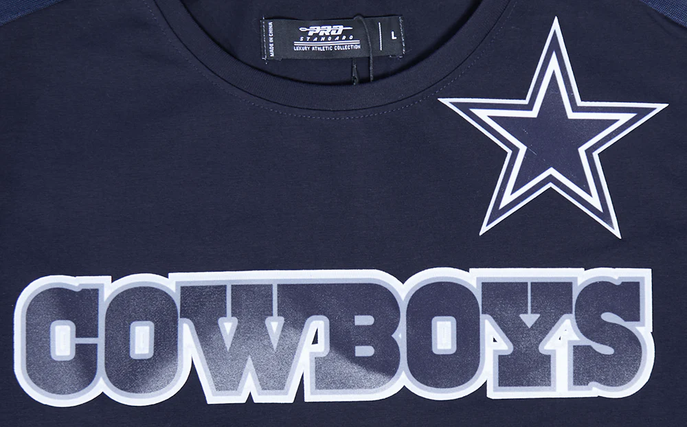 NFL DALLAS COWBOYS LOGO CLASSIC MESH MEN'S PRO TEAM TAPING SHIRT (MIDNIGHT NAVY) - Image 5