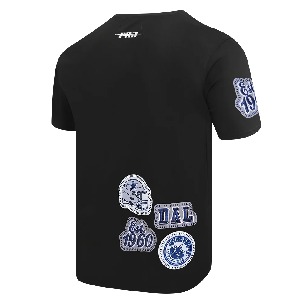NFL DALLAS COWBOYS DIY PICK STITCH MEN'S SINGLE JERSEY TEE (BLACK) - Image 4