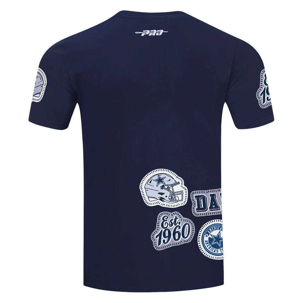 NFL DALLAS COWBOYS DIY PICK STITCH MEN'S SINGLE JERSEY TEE (MIDNIGHT NAVY) - Image 3