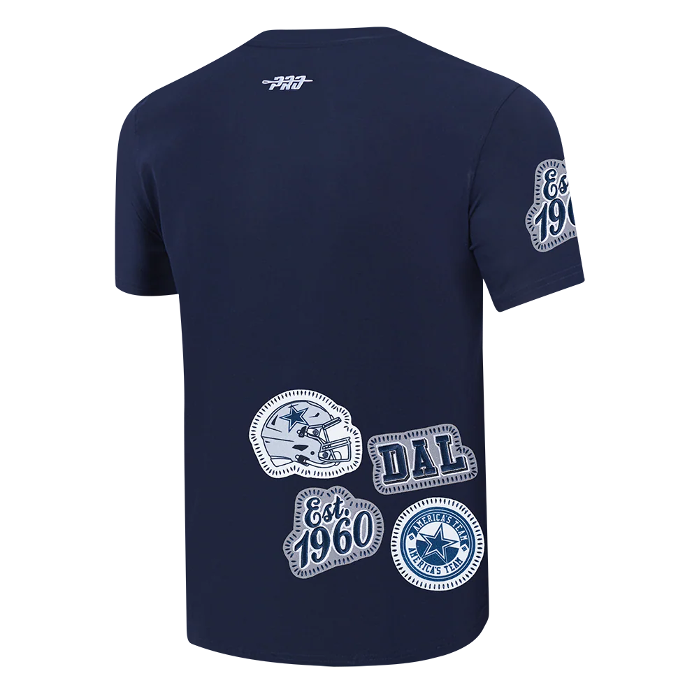 NFL DALLAS COWBOYS DIY PICK STITCH MEN'S SINGLE JERSEY TEE (MIDNIGHT NAVY) - Image 4