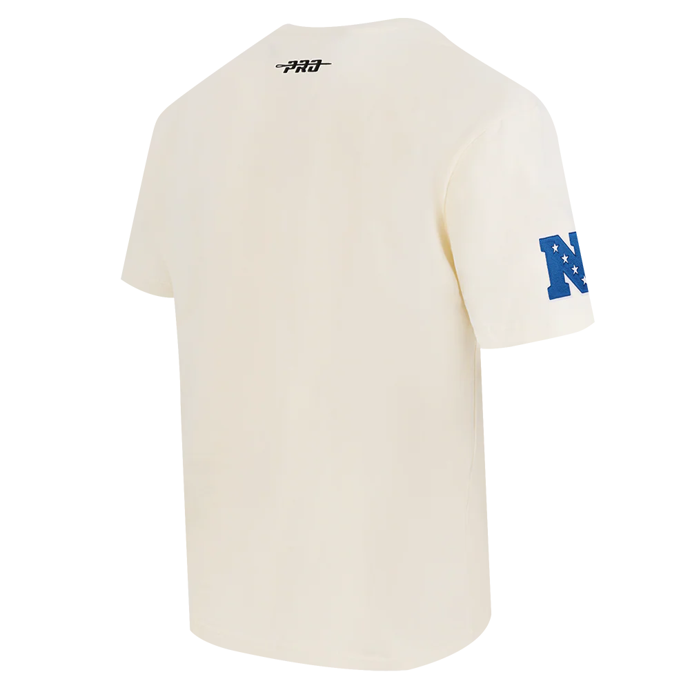 NFL DALLAS COWBOYS CHROME MEN'S COTTON JERSEY DROP SHOULDER TEE (EGGSHELL) - Image 3