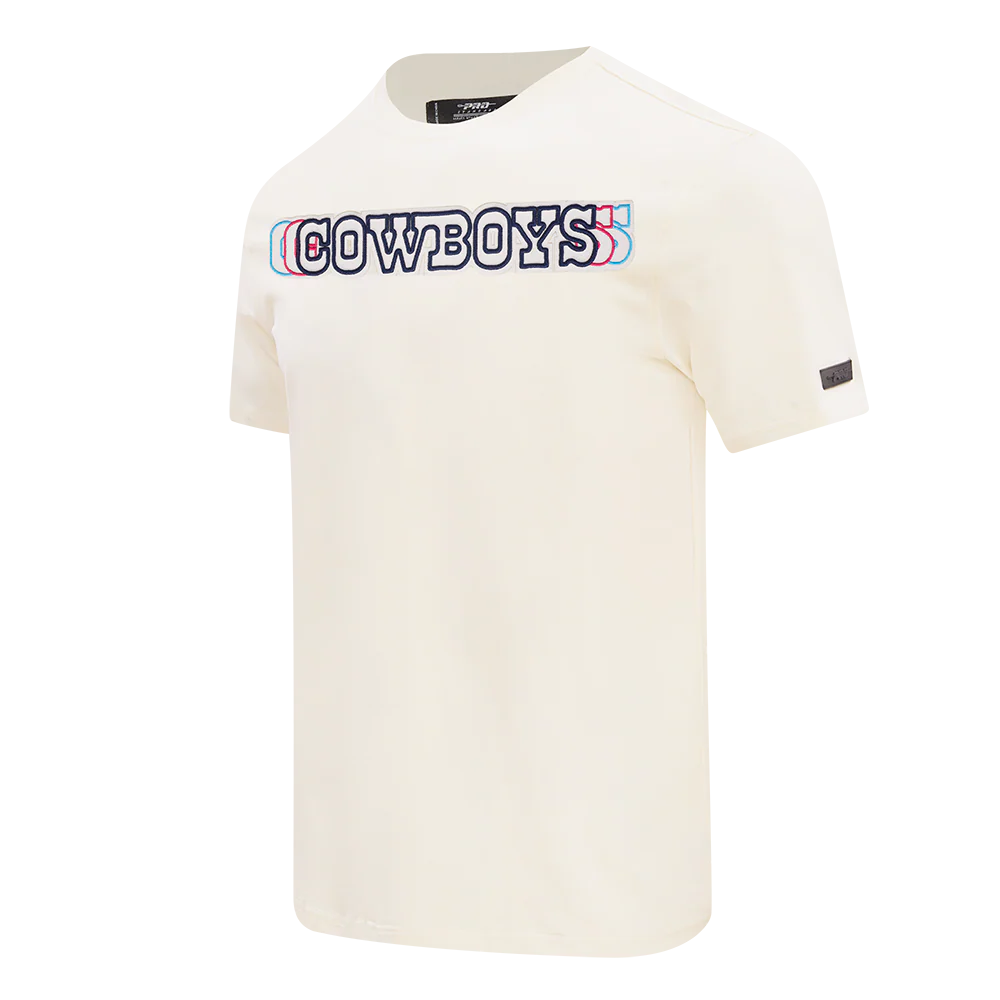 NFL DALLAS COWBOYS ECHO LOGO MEN'S SINGLE JERSEY TEE (EGGSHELL) - Image 2