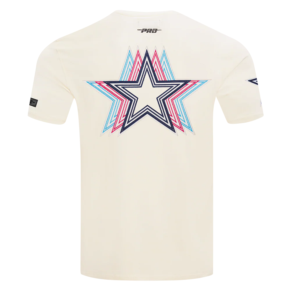 NFL DALLAS COWBOYS ECHO LOGO MEN'S SINGLE JERSEY TEE (EGGSHELL) - Image 3