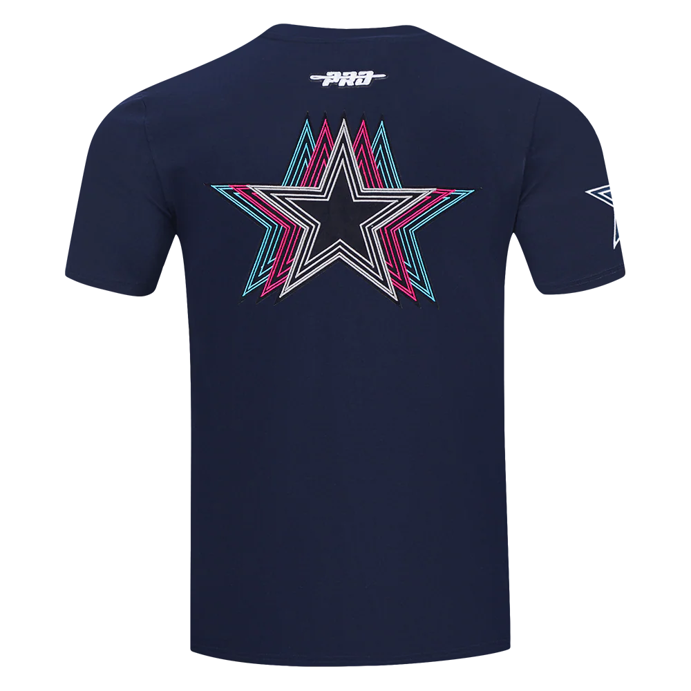 NFL DALLAS COWBOYS ECHO LOGO MEN'S SINGLE JERSEY TEE (MIDNIGHT NAVY) - Image 3