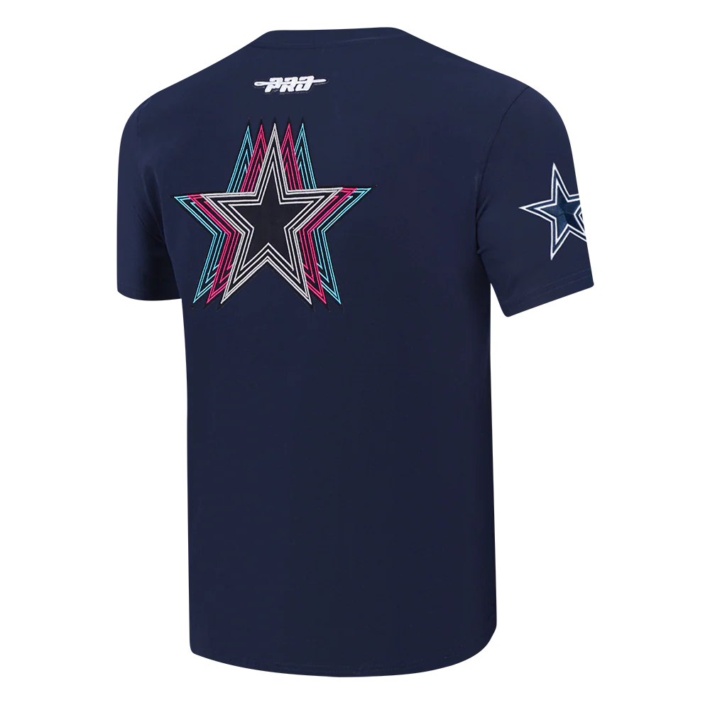 NFL DALLAS COWBOYS ECHO LOGO MEN'S SINGLE JERSEY TEE (MIDNIGHT NAVY) - Image 4