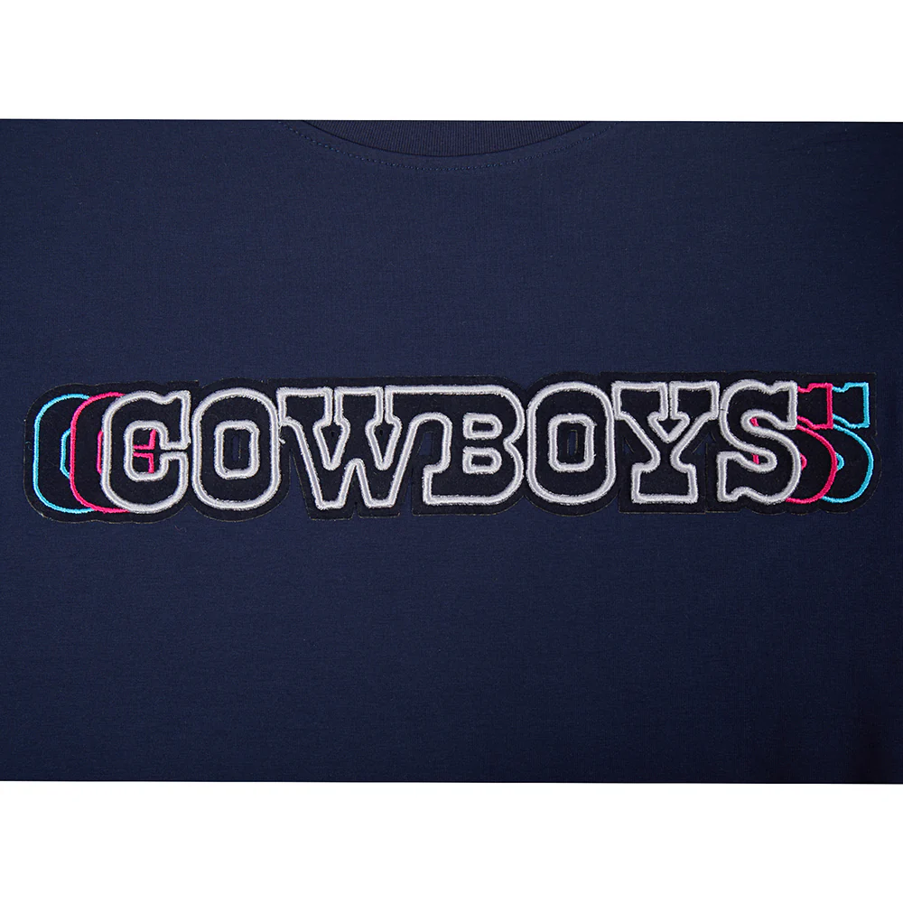 NFL DALLAS COWBOYS ECHO LOGO MEN'S SINGLE JERSEY TEE (MIDNIGHT NAVY) - Image 7