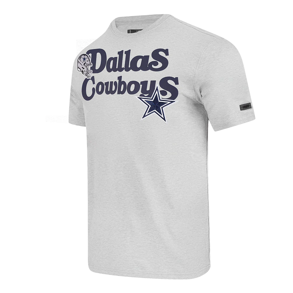 NFL DALLAS COWBOYS SOUVENIR MEN'S SINGLE JERSEY TEE (HEATHER GREY) - Image 3