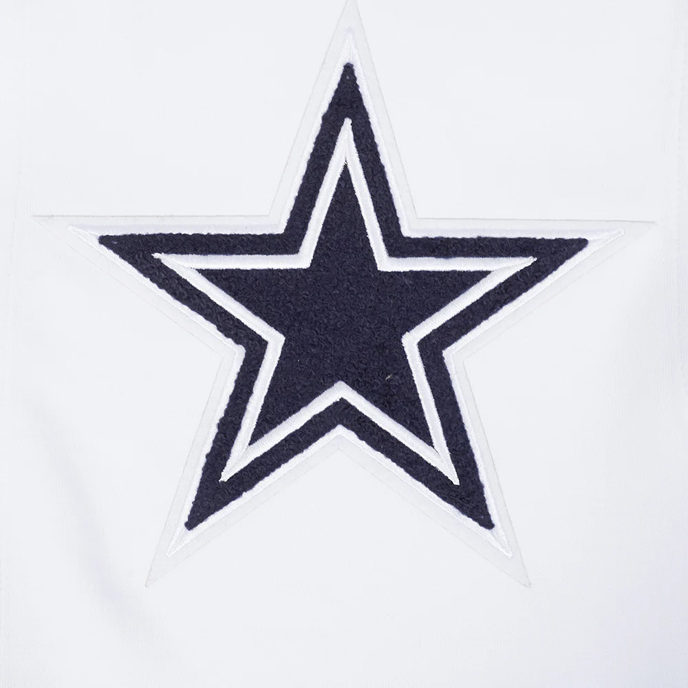 NFL DALLAS COWBOYS SOUVENIR MEN'S WARM UP JACKET (WHITE/MIDNIGHT NAVY) - Image 5
