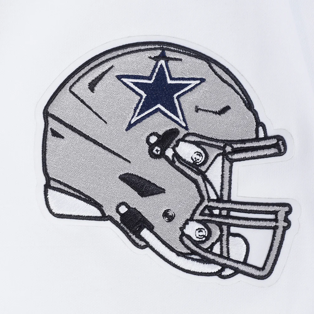 NFL DALLAS COWBOYS SOUVENIR MEN'S WARM UP JACKET (WHITE/MIDNIGHT NAVY) - Image 7