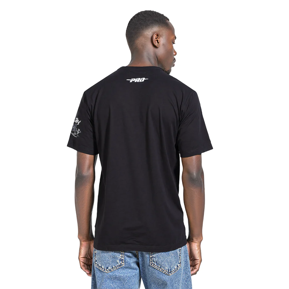NFL DALLAS COWBOYS REBEL ATHLETICS STACKED LOGO MEN'S SJ TEE (BLACK) - Image 2