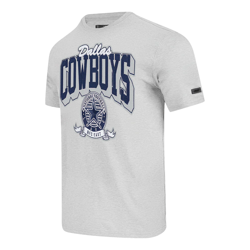 NFL DALLAS COWBOYS TEAM BADGE MEN'S WM SJ TEE (HEATHER GREY) - Image 4