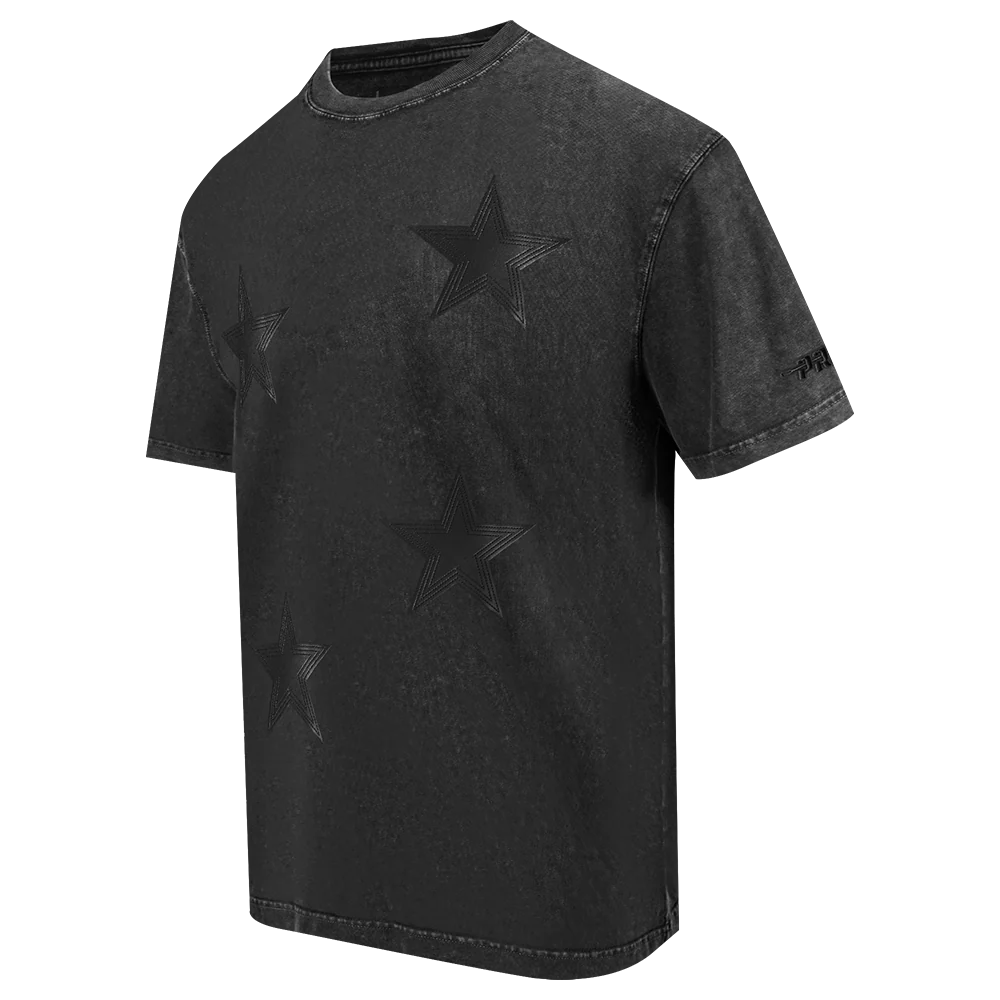 NFL DALLAS COWBOYS WASHED VANGUARD MEN'S ENZYME WASH CJ DROP SHOULDE (WASHED BLACK) - Image 4