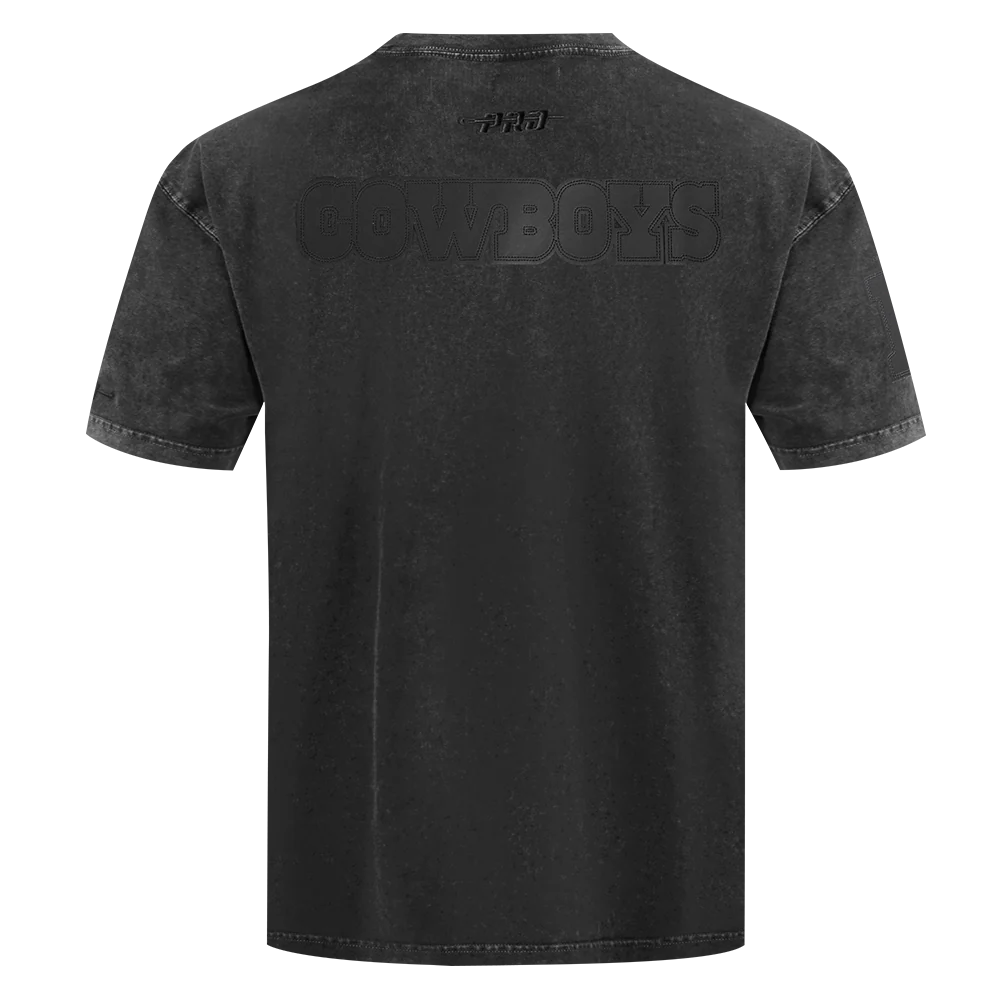 NFL DALLAS COWBOYS WASHED VANGUARD MEN'S ENZYME WASH CJ DROP SHOULDE (WASHED BLACK) - Image 7
