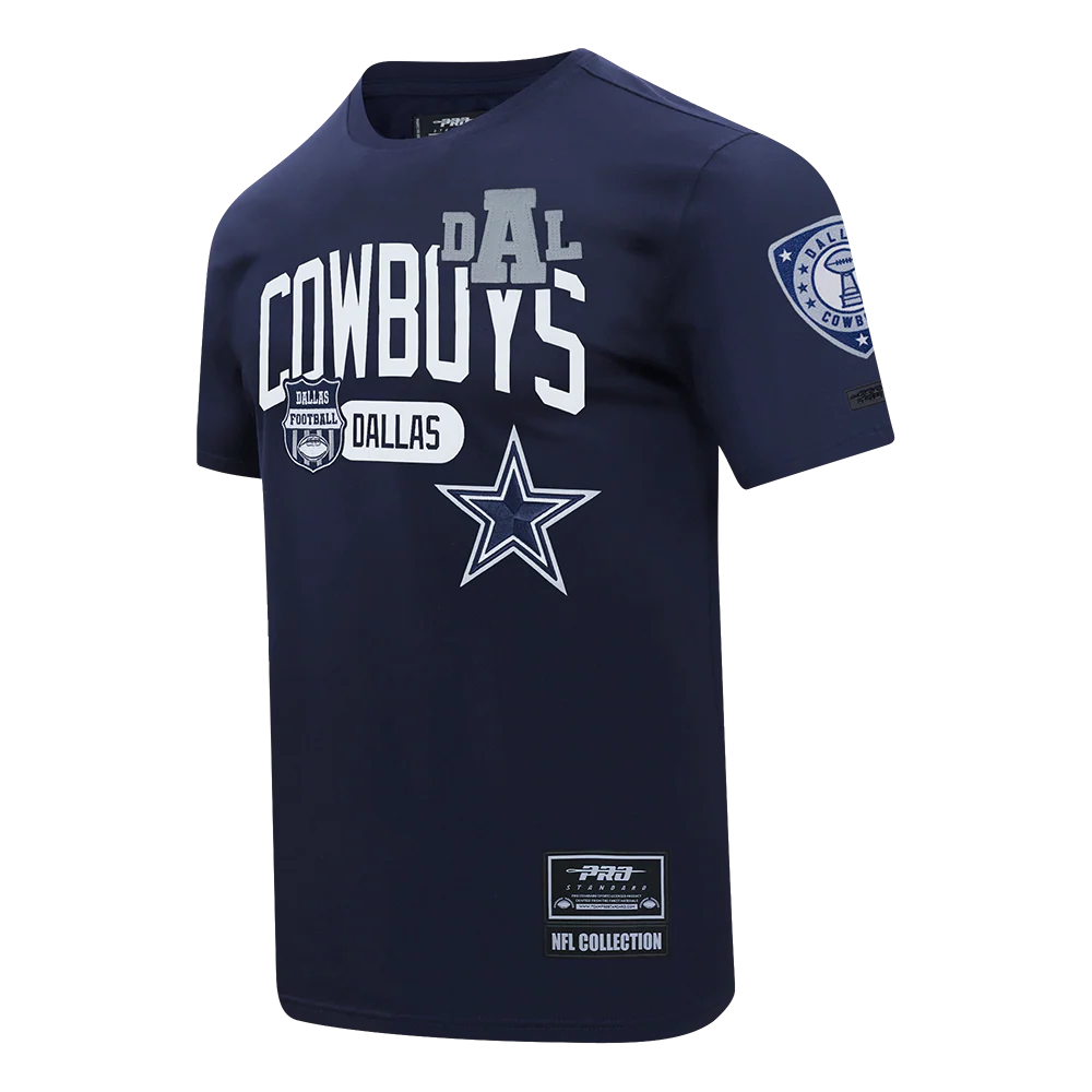 NFL DALLAS COWBOYS LETTERMAN MEN'S S/S TEE (MIDNIGHT NAVY) - Image 3