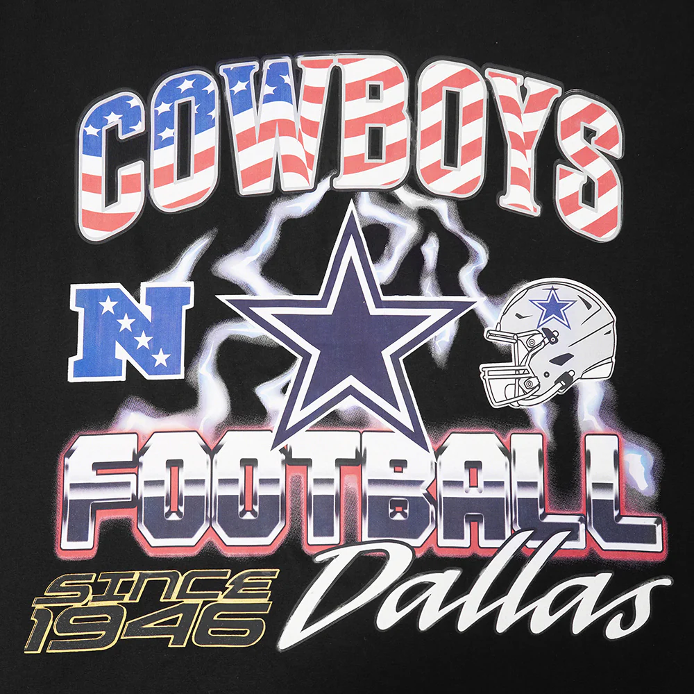 NFL DALLAS COWBOYS VICTORY MEN'S S/S TEE (BLACK) - Image 5