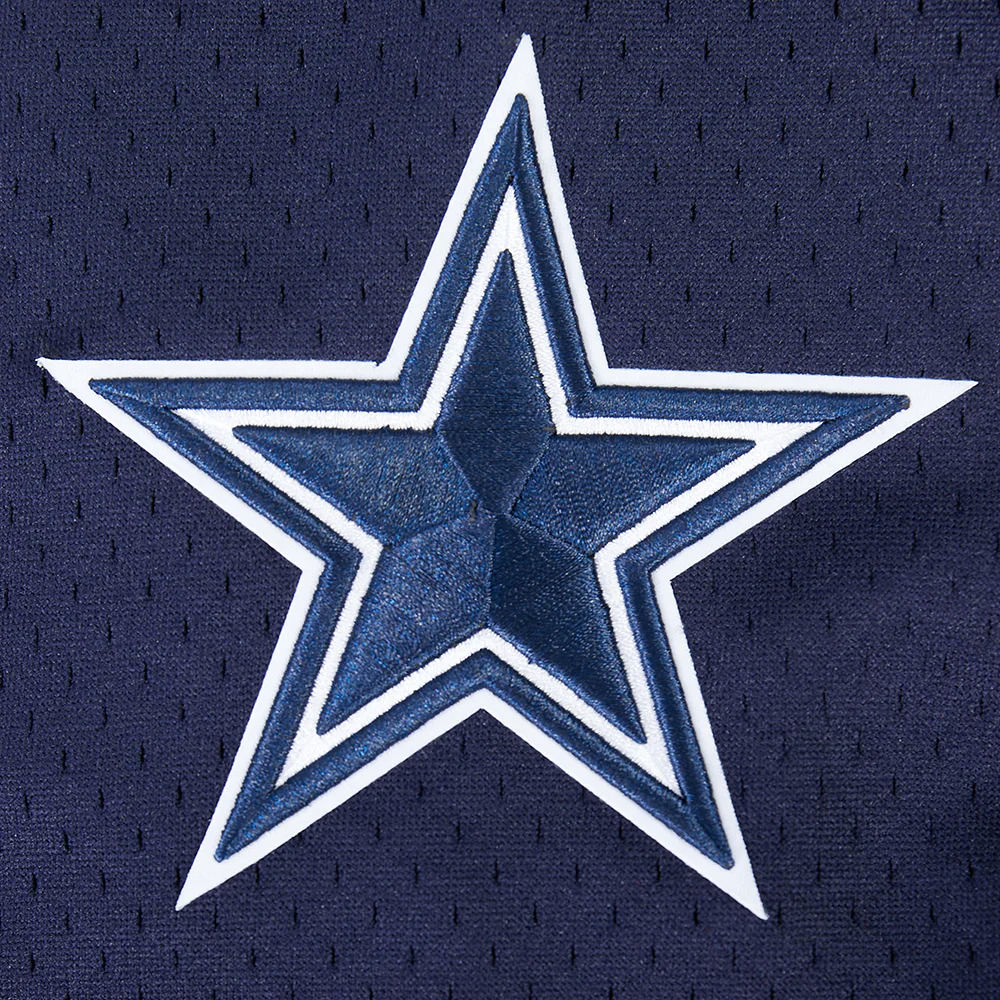 NFL DALLAS COWBOYS CEE DEE LAMB #88 CLASSIC MESH PNN MEN'S MESH BUTTON DOWN SHIRT (MIDNIGHT NAVY) - Image 5