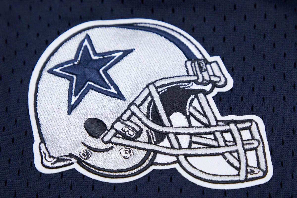 NFL DALLAS COWBOYS LOGO MEN'S MESH BUTTON DOWN JERSEY (MIDNIGHT NAVY) - Image 7