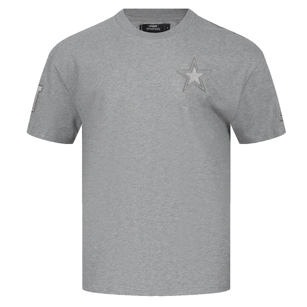 NFL DALLAS COWBOYS NEUTRAL MEN'S DROP SHOULDER TEE (DARK HEATHER GRAY)