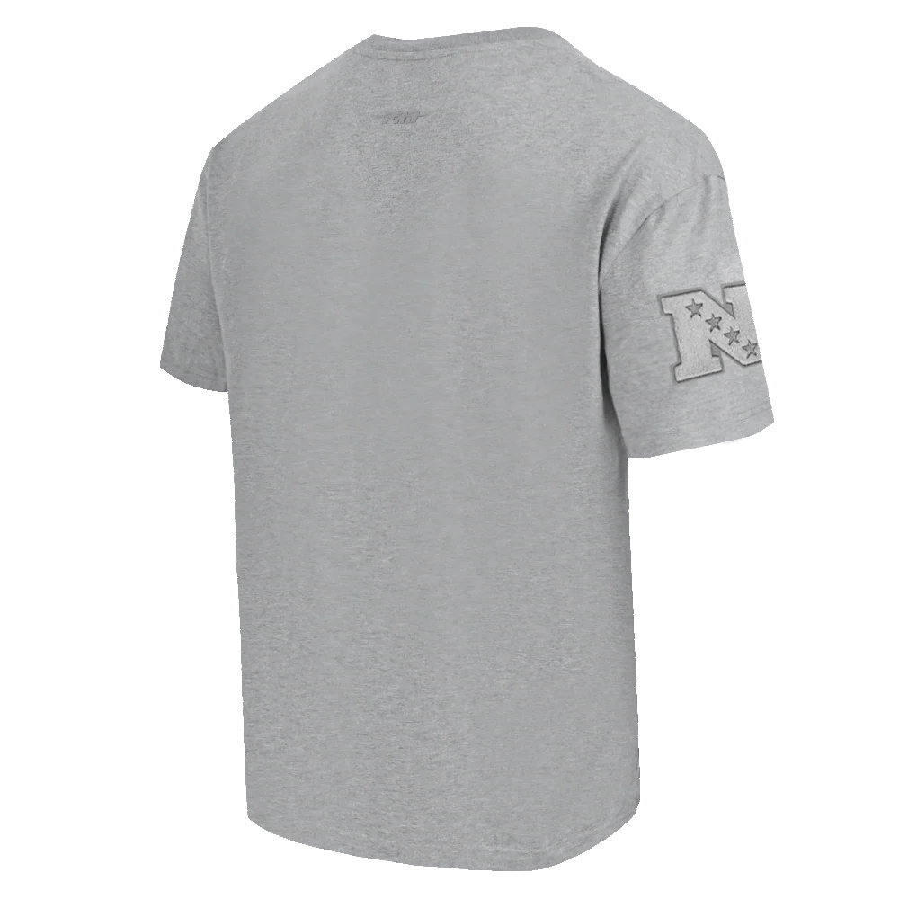 NFL DALLAS COWBOYS NEUTRAL MEN'S DROP SHOULDER TEE (DARK HEATHER GRAY) - Image 4