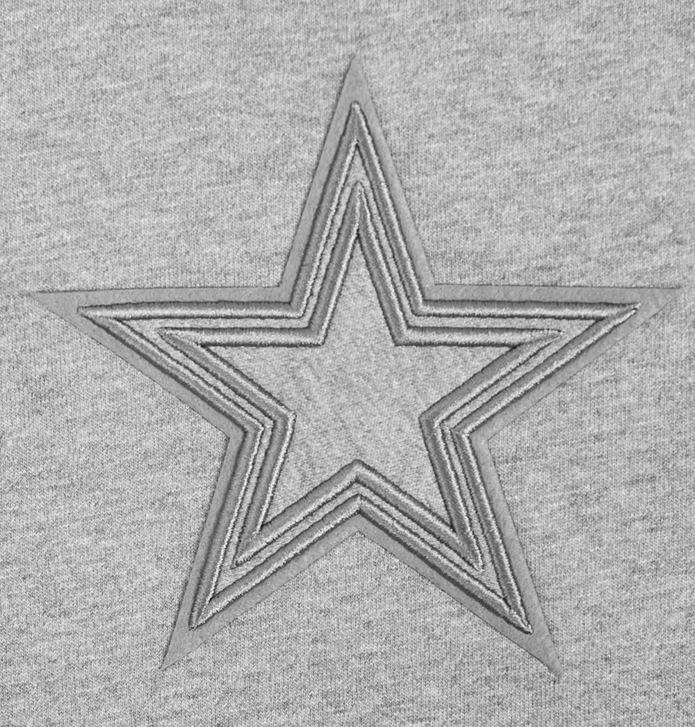 NFL DALLAS COWBOYS NEUTRAL MEN'S DROP SHOULDER TEE (DARK HEATHER GRAY) - Image 5