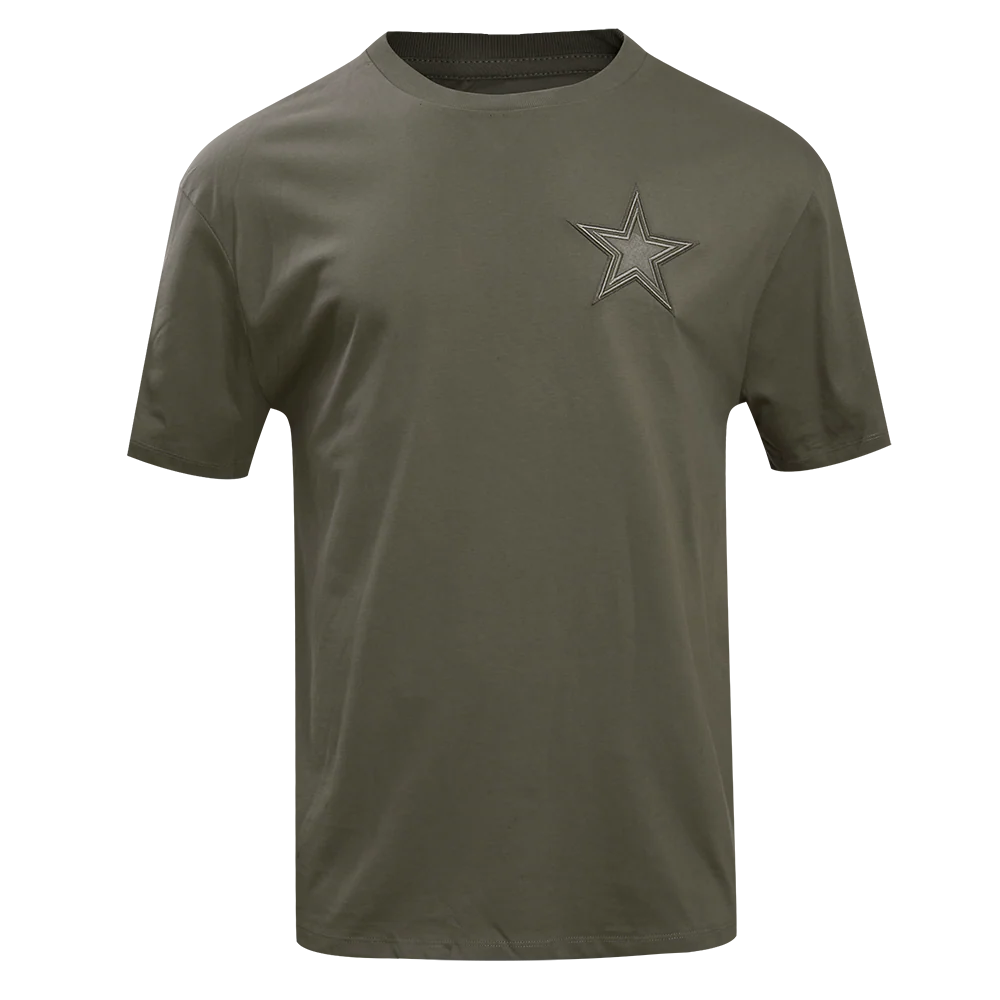 NFL DALLAS COWBOYS NEUTRAL DROP SHOULDER MEN'S TEE (DARK TAUPE)