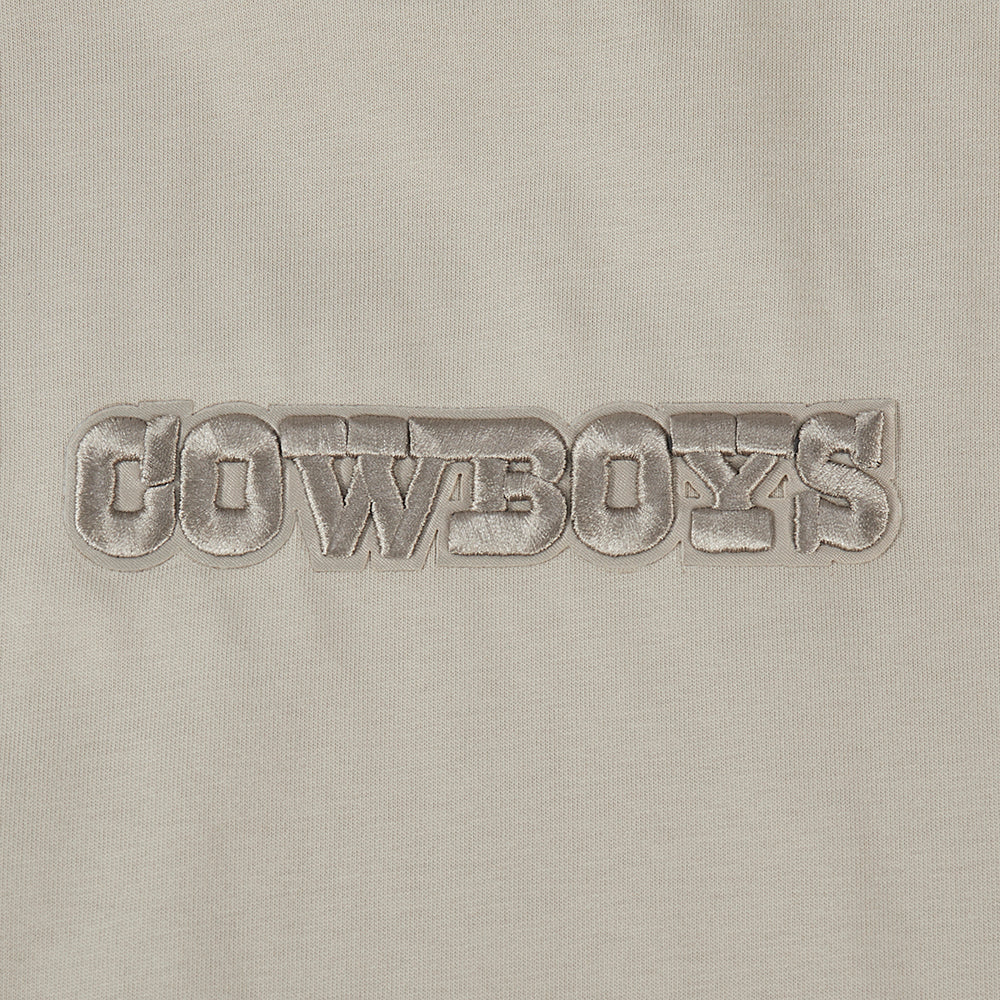 NFL DALLAS COWBOYS WINGSPAN MEN'S DROP SHOULDER LS TEE (TAUPE) - Image 8