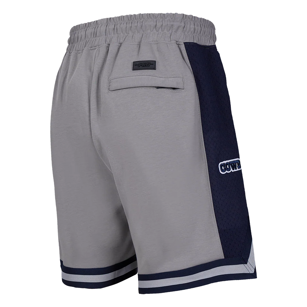 NFL DALLAS COWBOYS SCRIPT TAIL MEN'S DOUBLE KNIT 2.0 SHORT (GRAY/MIDNIGHT NAVY) - Image 3