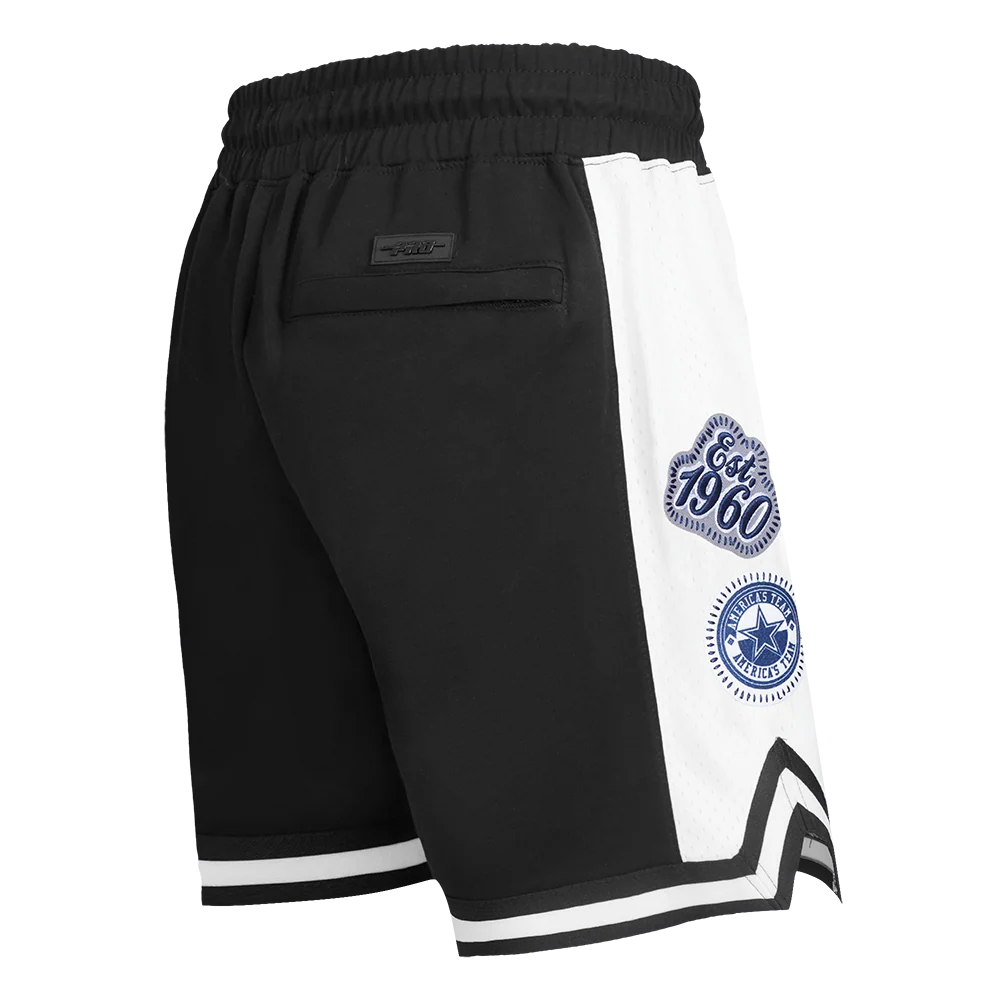 NFL DALLAS COWBOYS DIY PICK STITCH MEN'S DOUBLE KNIT 2.0 SHORT (BLACK) - Image 3