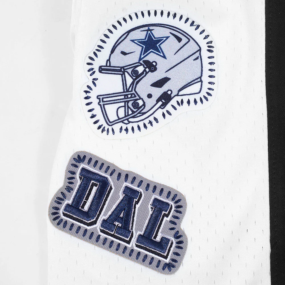 NFL DALLAS COWBOYS DIY PICK STITCH MEN'S DOUBLE KNIT 2.0 SHORT (BLACK) - Image 7
