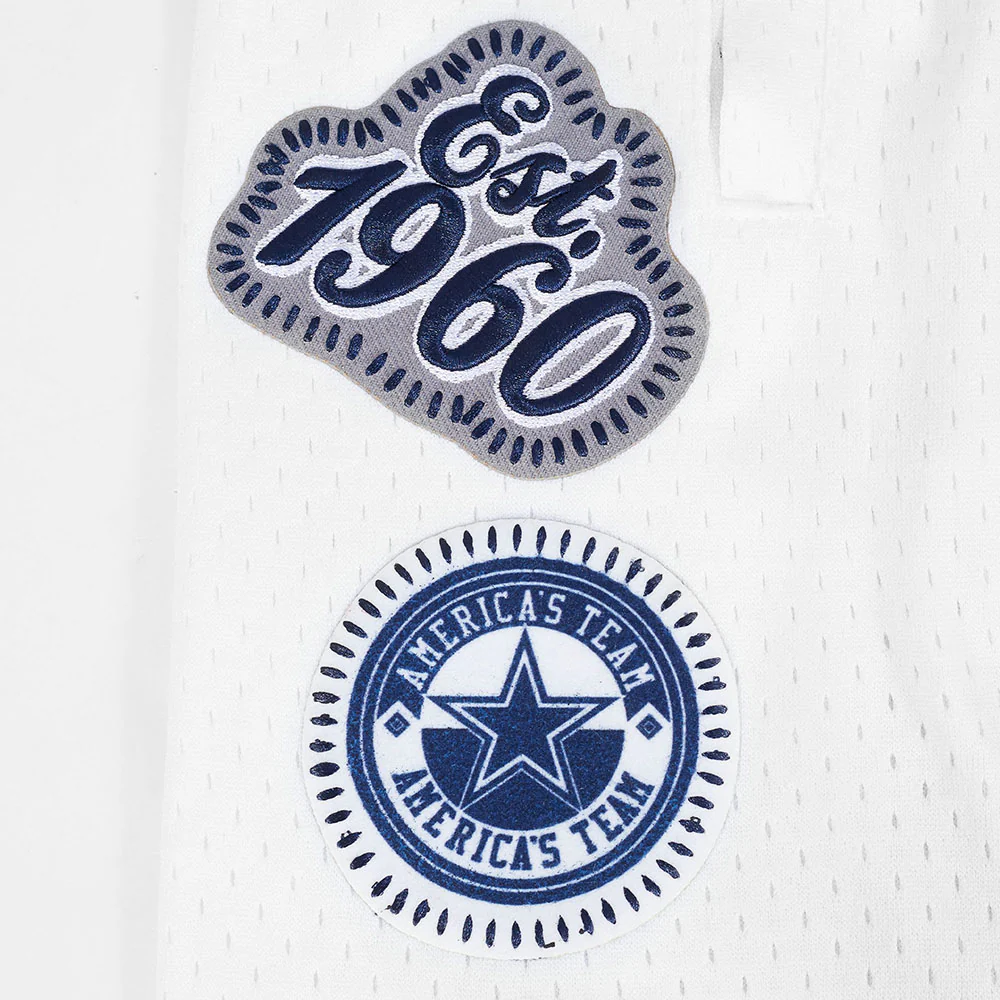 NFL DALLAS COWBOYS DIY PICK STITCH MEN'S DOUBLE KNIT 2.0 SHORT (BLACK) - Image 8
