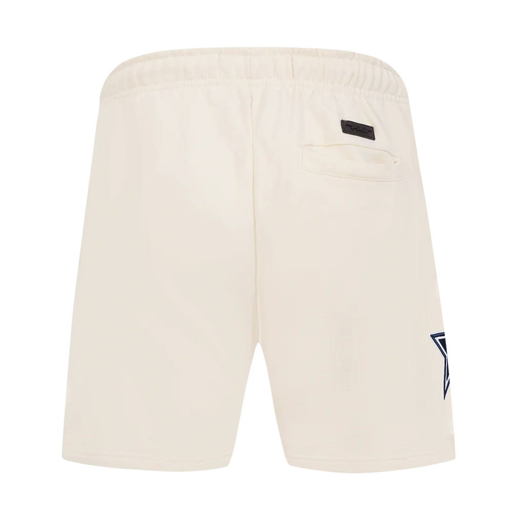 NFL DALLAS COWBOYS ECHO LOGO MEN'S FLEECE SHORT (EGGSHELL) - Image 4
