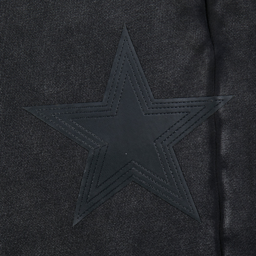 NFL DALLAS COWBOYS WASHED VANGUARD MEN'S ENZYME WASH RELAXED FT SWEA (WASHED BLACK) - Image 15