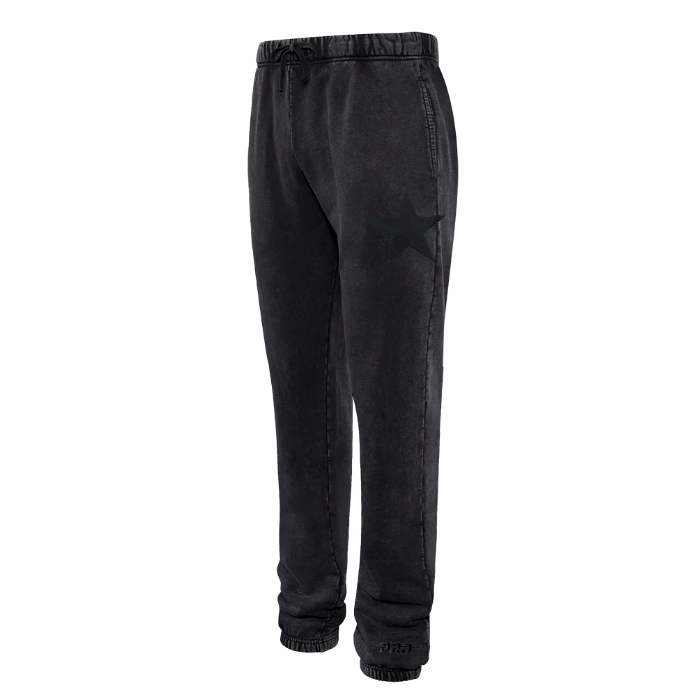 NFL DALLAS COWBOYS WASHED VANGUARD MEN'S ENZYME WASH RELAXED FT SWEA (WASHED BLACK) - Image 4