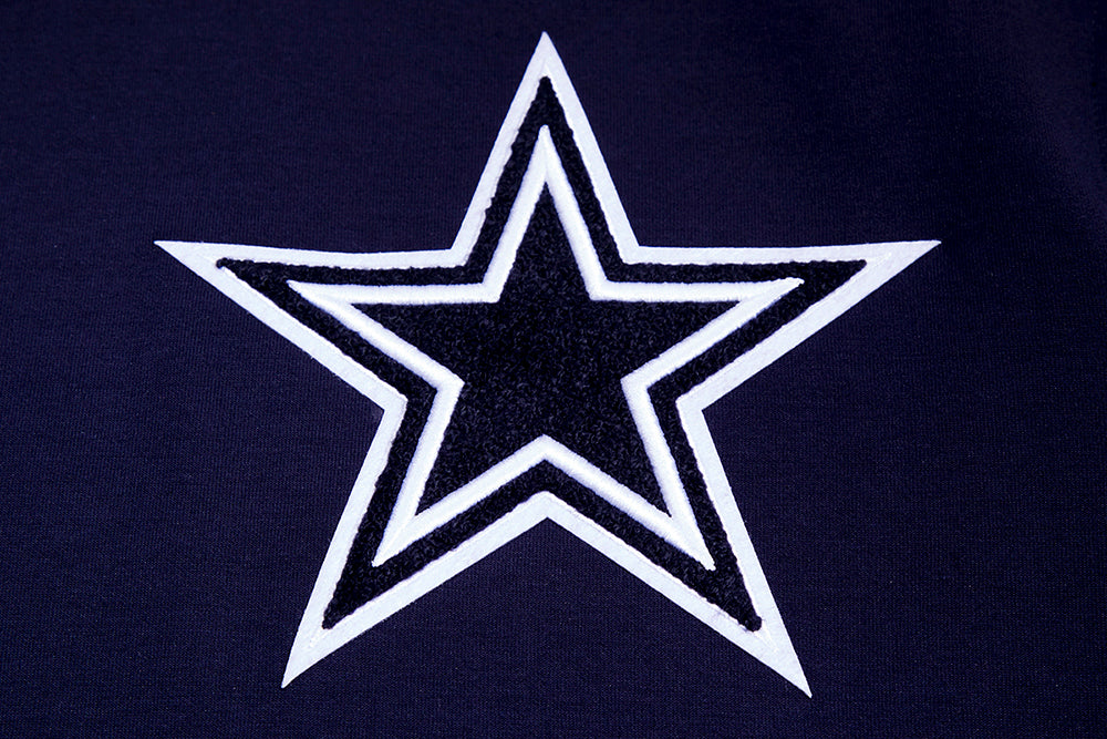 NFL DALLAS COWBOYS CLASSIC CHENILLE MEN'S PULLOVER HOODIE (MIDNIGHT NAVY) - Image 4