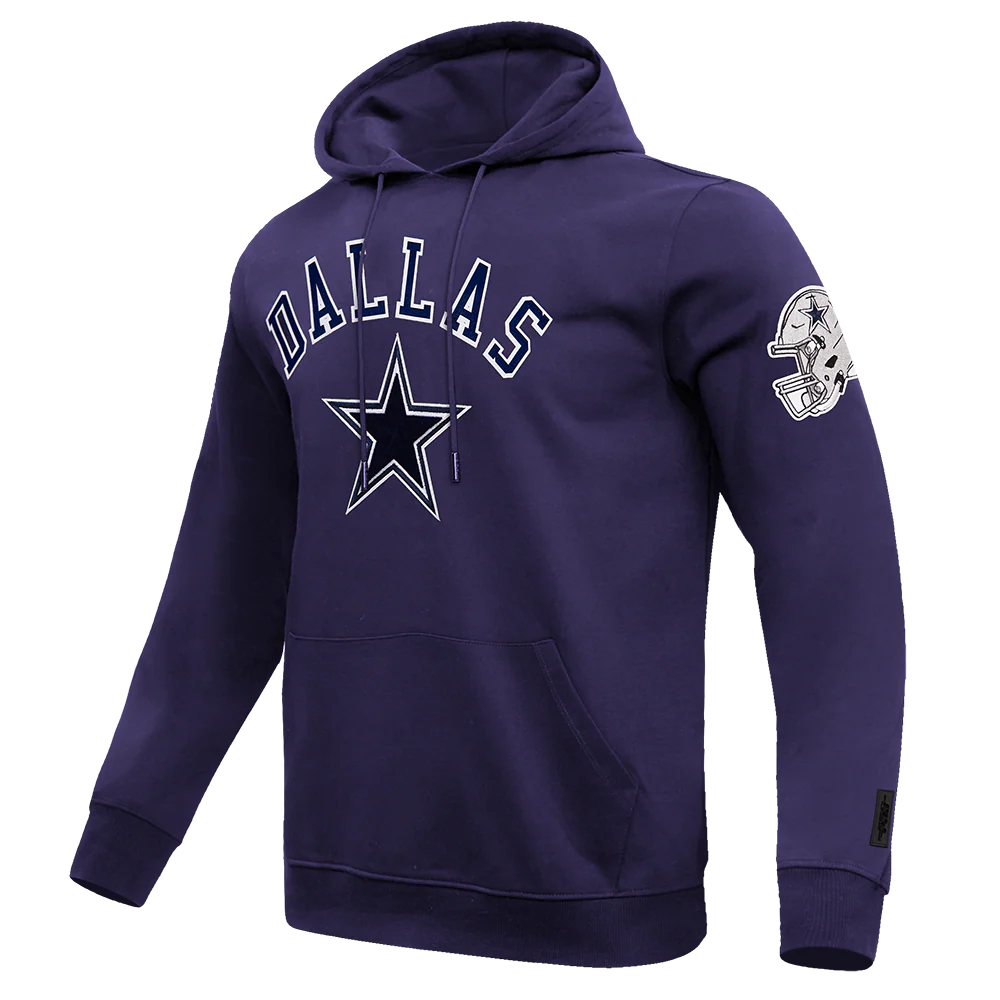 NFL DALLAS COWBOYS CLASSIC BRISTLE MEN'S PULLOVER HOODIE (MIDNIGHT NAVY) - Image 2
