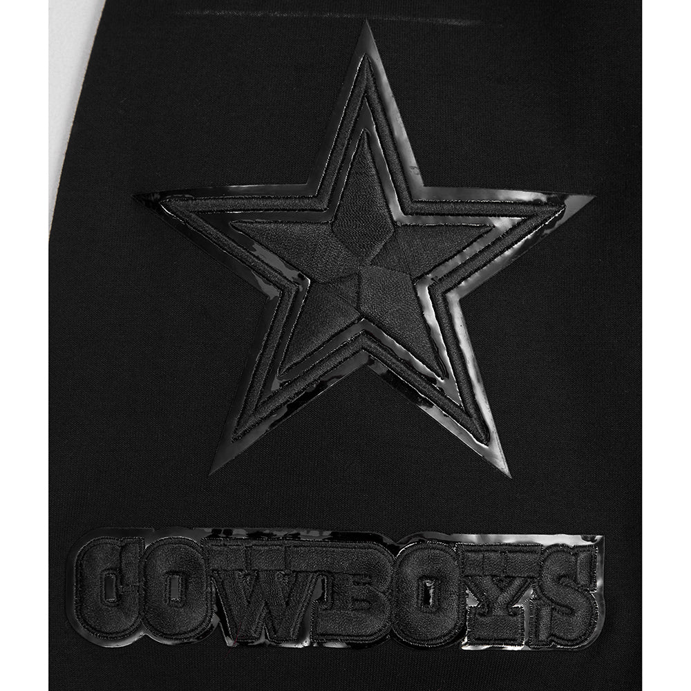 NFL DALLAS COWBOYS TRIPLE BLACK MEN'S PULLOVER HOODIE (BLACK) - Image 12