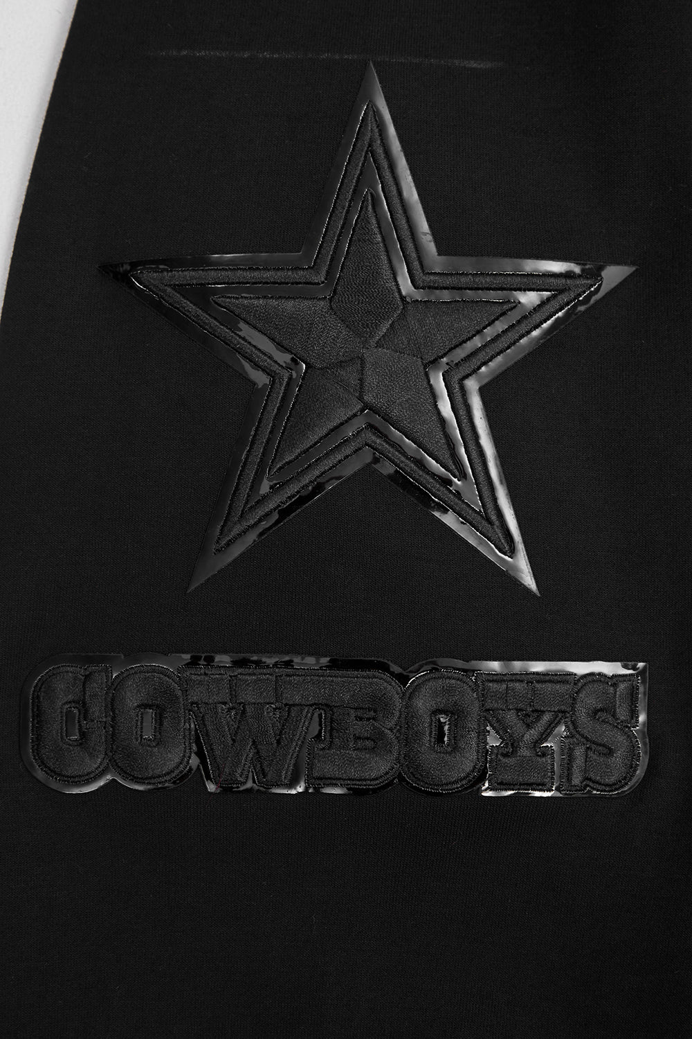 NFL DALLAS COWBOYS TRIPLE BLACK MEN'S PULLOVER HOODIE (BLACK) - Image 13