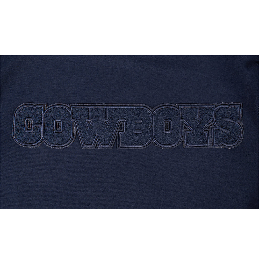 NFL DALLAS COWBOYS TRIPLE TONAL DK PO HOODIE (MIDNIGHT NAVY) - Image 5