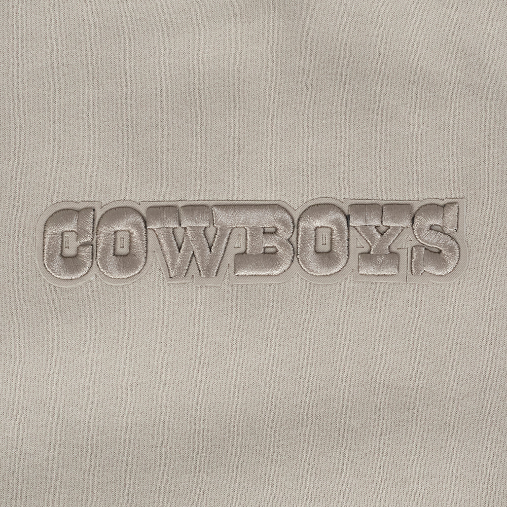 NFL DALLAS COWBOYS WINGSPAN MEN'S DROP SHOULDER FLEECE CREWNECK (TAUPE) - Image 12