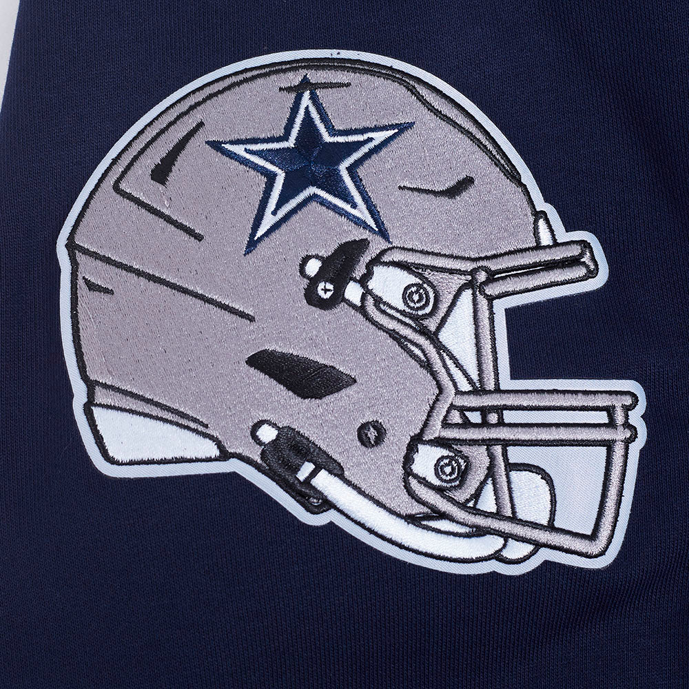 NFL DALLAS COWBOYS ECHO LOGO MEN'S FLEECE PULLOVER HOODIE (MIDNIGHT NAVY) - Image 7
